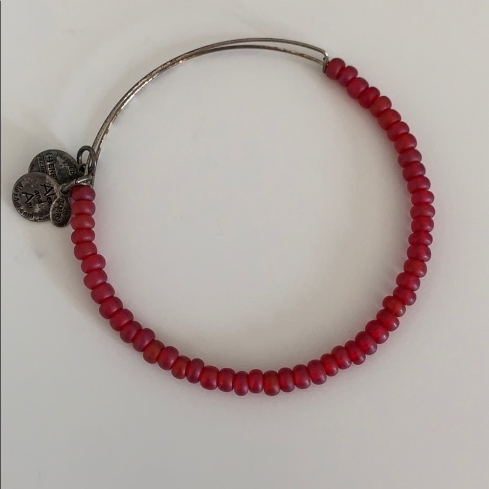 Alex and Ani Red Beaded Bracelet